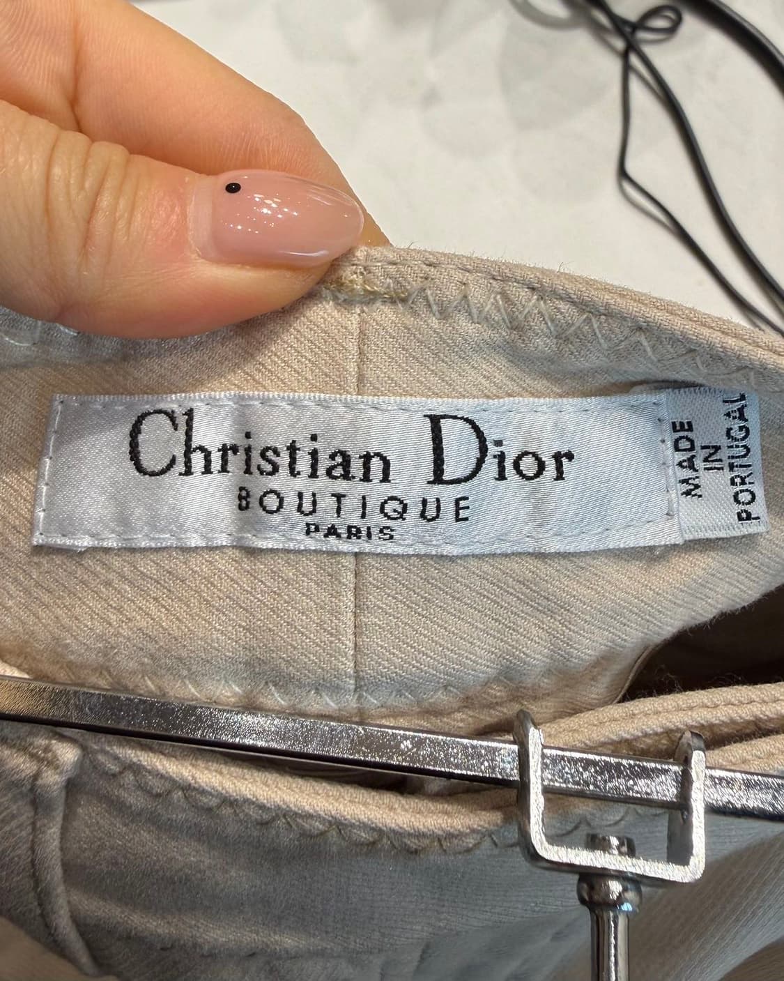 크리스찬 디올 부티크 아이보리 와이드 팬츠  상품이미지8