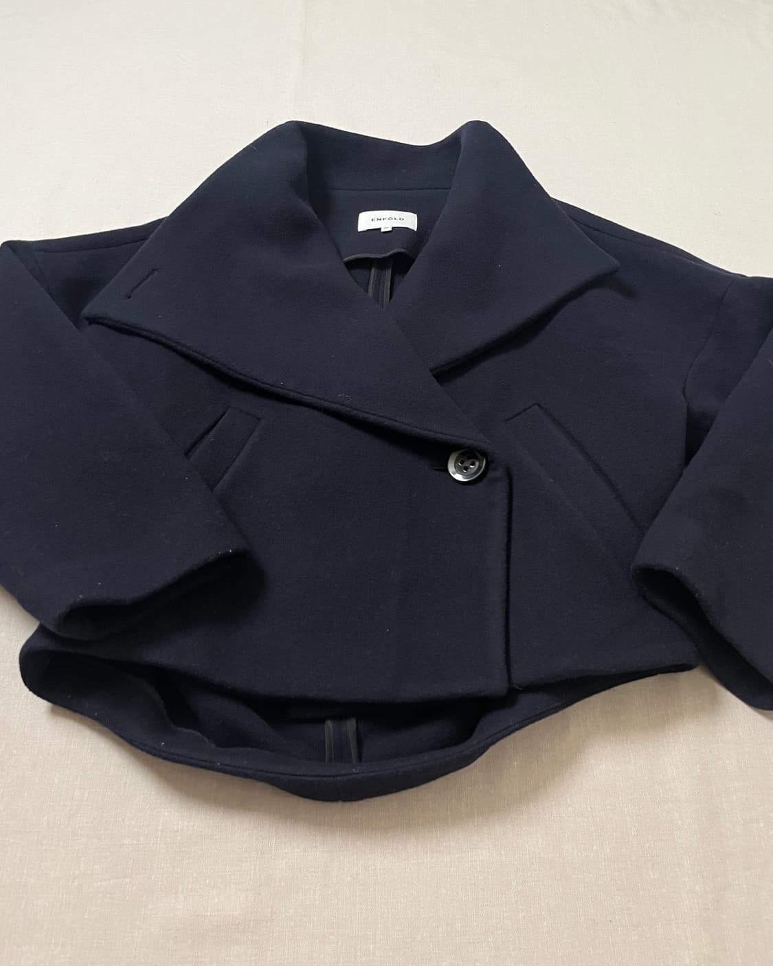 엔폴드 멜튼 울 하이넥 자켓 enfold 상품이미지4