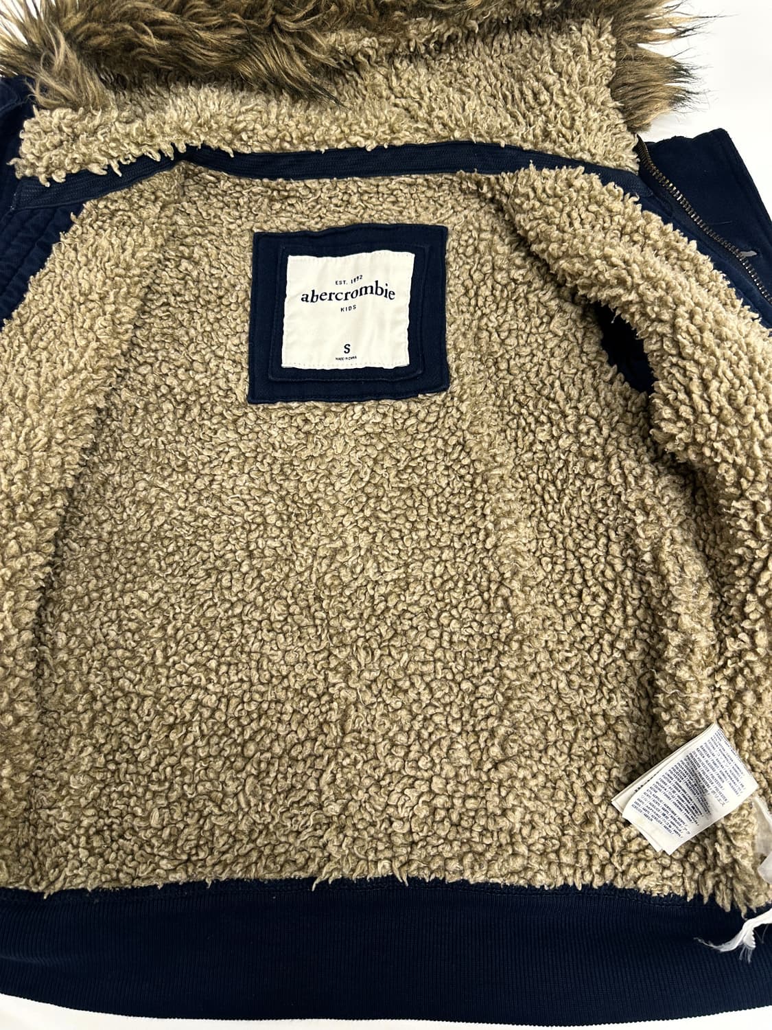 아베크롬비 네이비 울프죠 후드자켓 슬림핏 상품이미지6