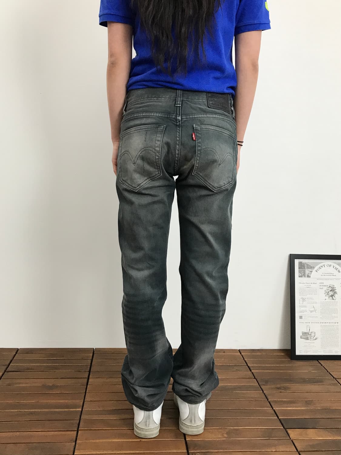 Levi's 523 Straight Faded Black Pants 상품이미지2