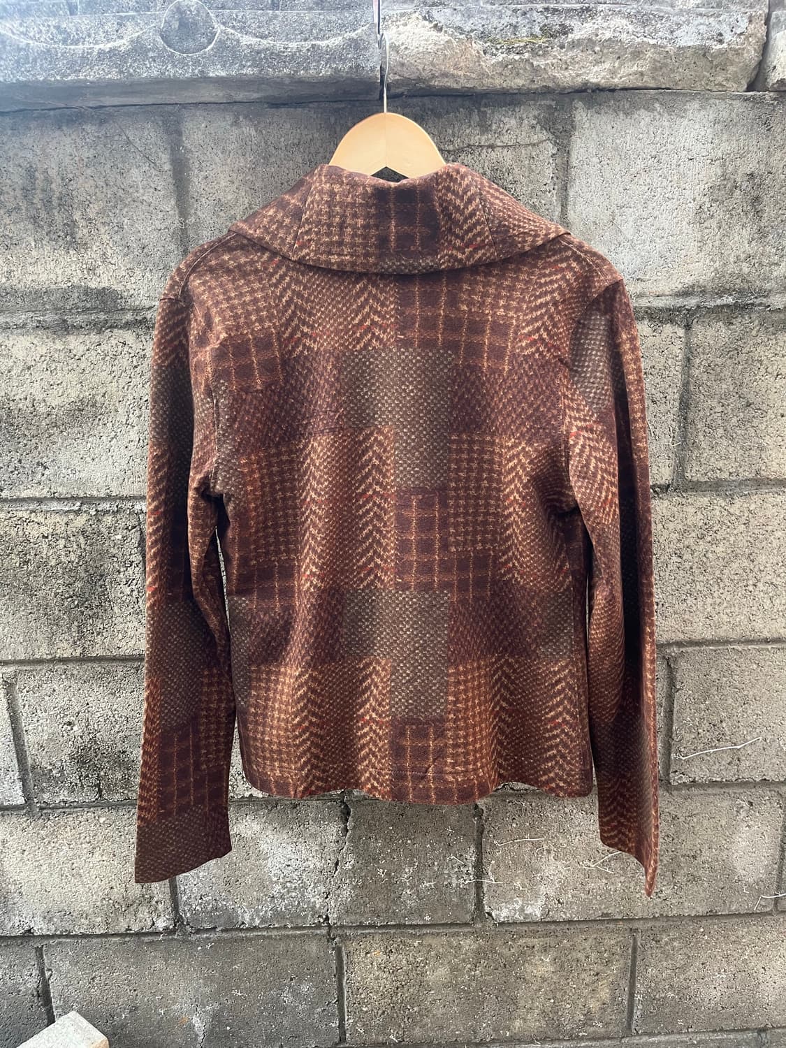 빈티지 Lauren Ralph Lauren 숄칼라 가죽 버클 자켓 M 상품이미지3
