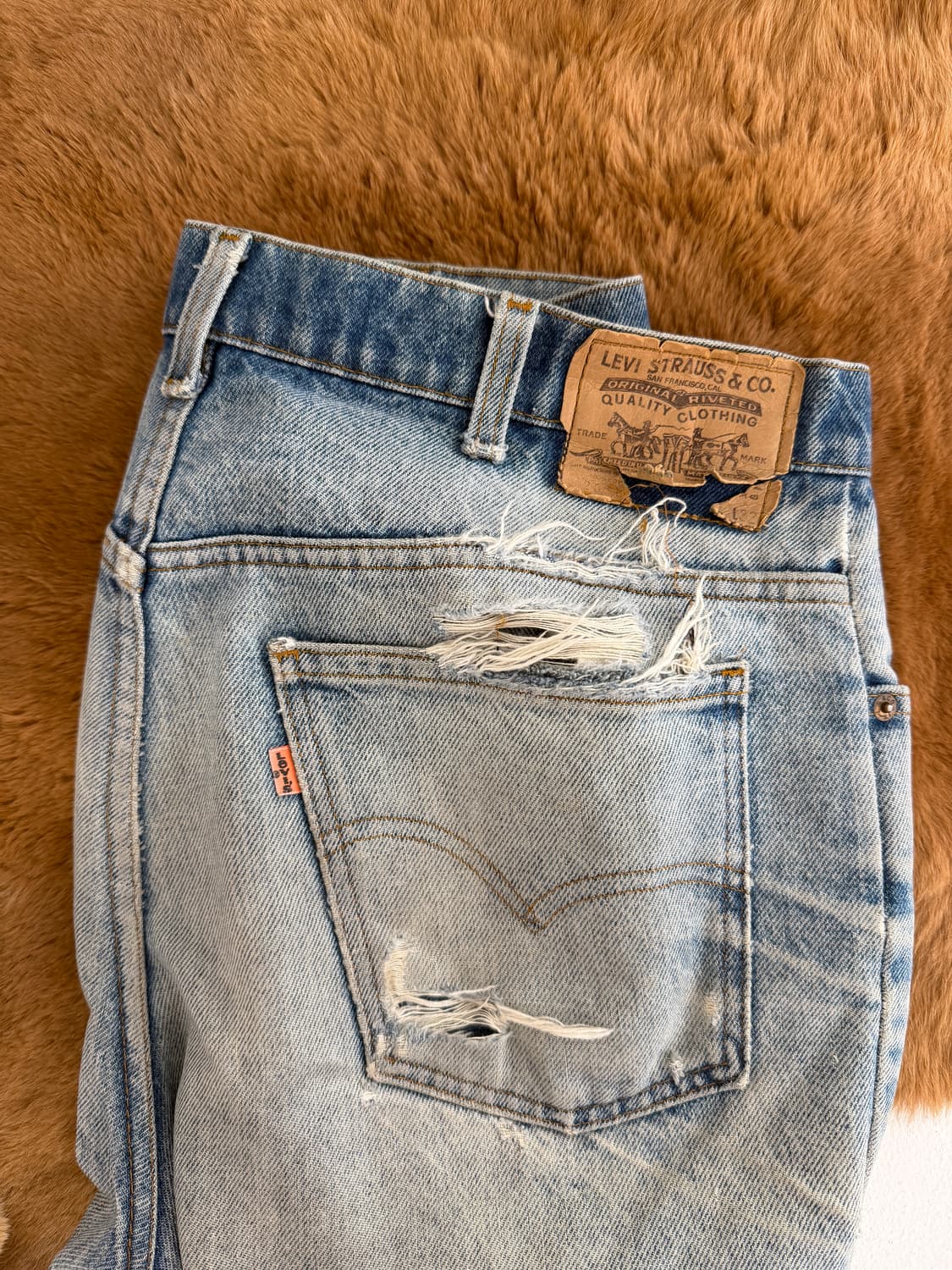 80s 517 orange tab jean  상품이미지3