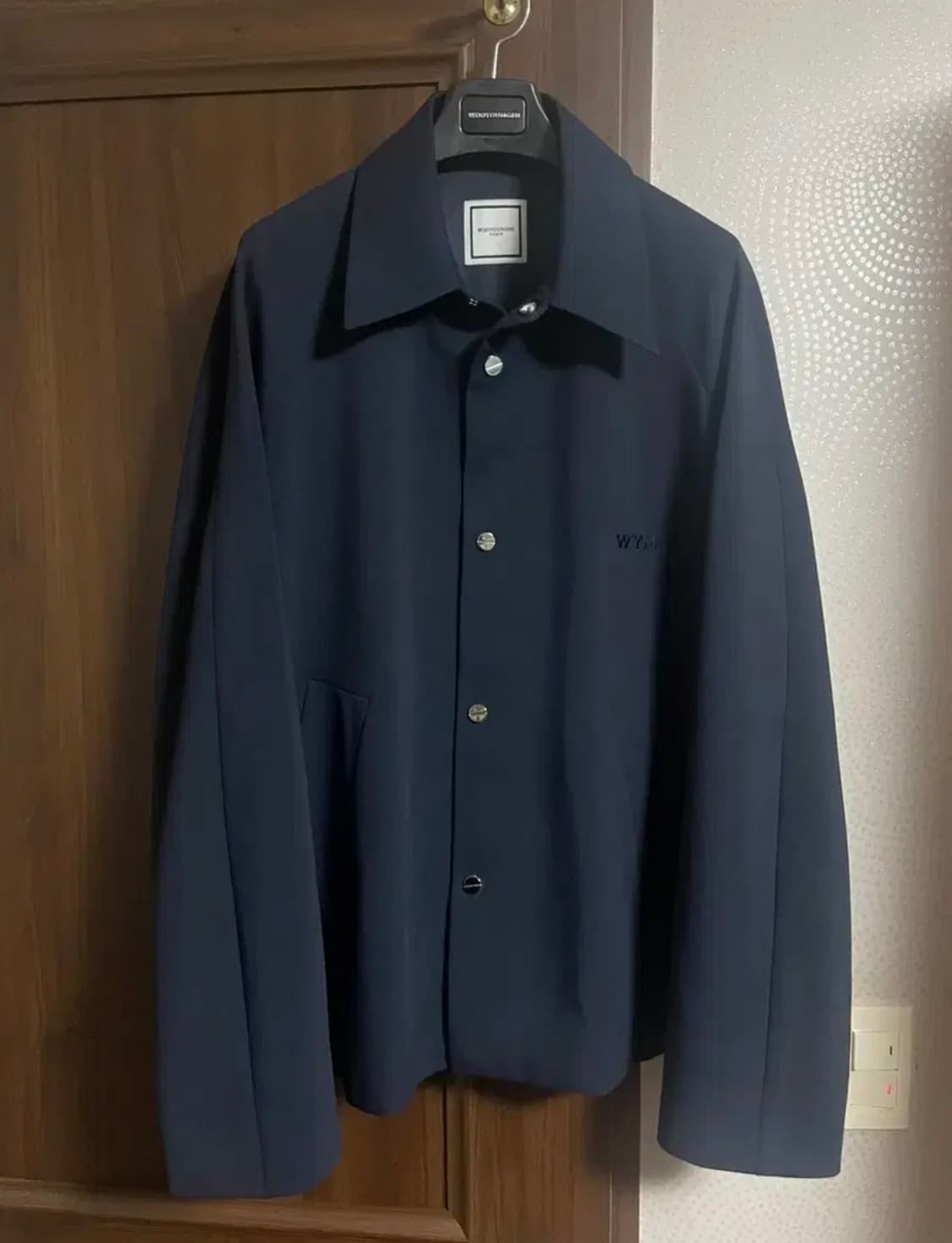 (52) 23ss 우영미 네이비 레글런 코치 자켓 상품이미지1