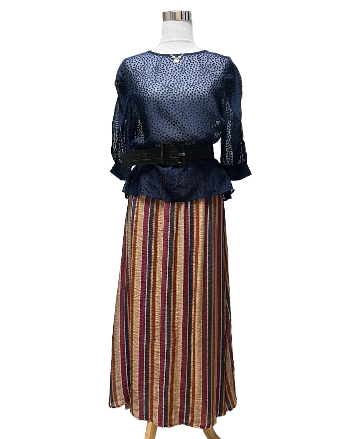 Stripe maxi skirt 상품이미지5