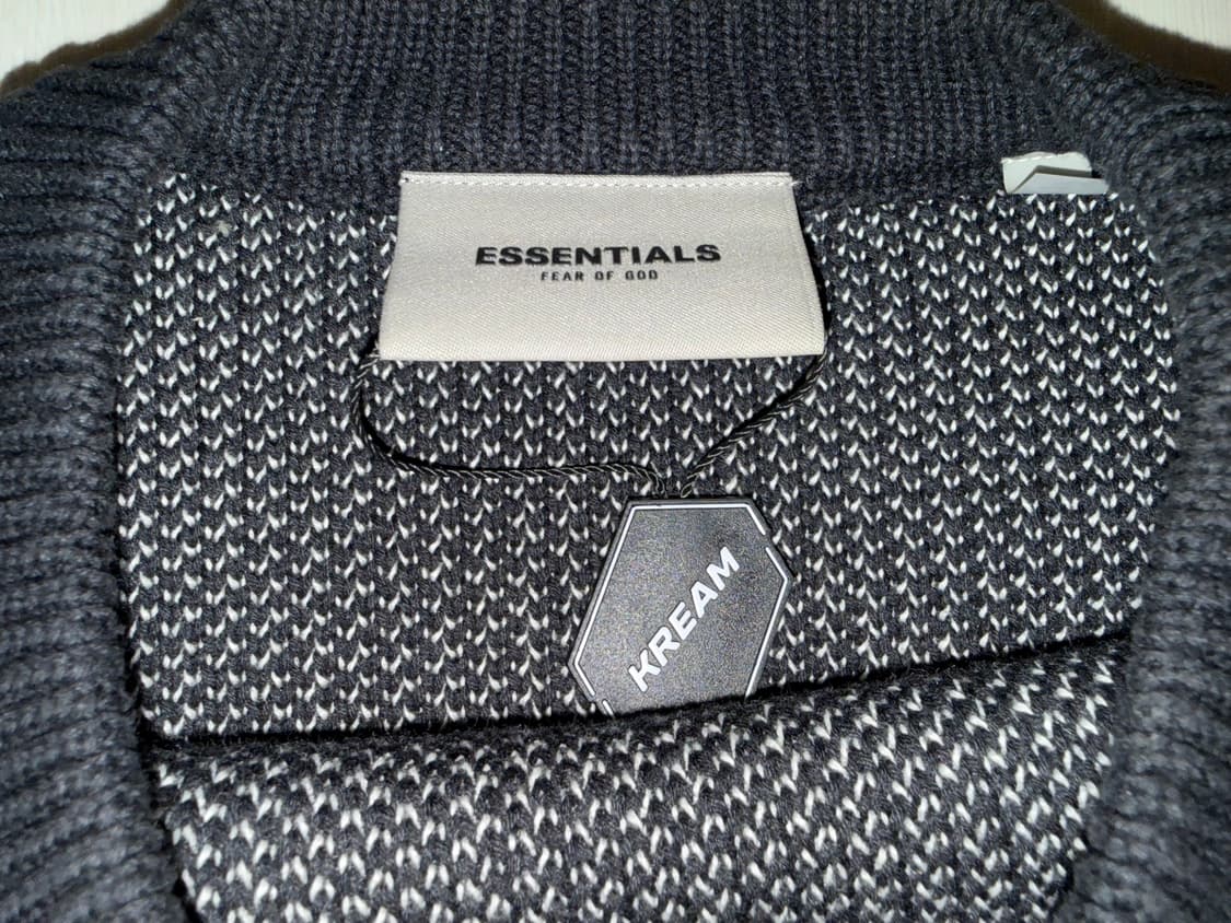 에센셜 니트 스웨터 블랙 L 상품이미지5