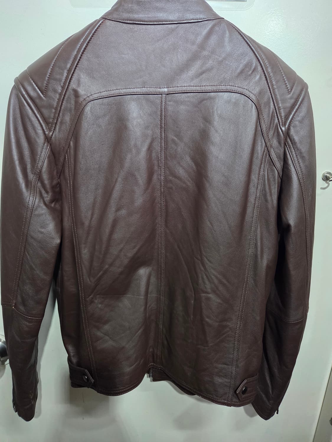 브라운 남성 가죽자켓 상품이미지2