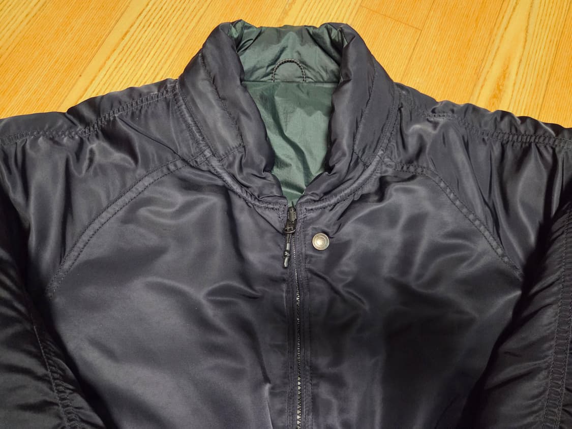 루트파인더 파일럿 자켓 블랙, 그린 리버시블 L사이즈 상품이미지2