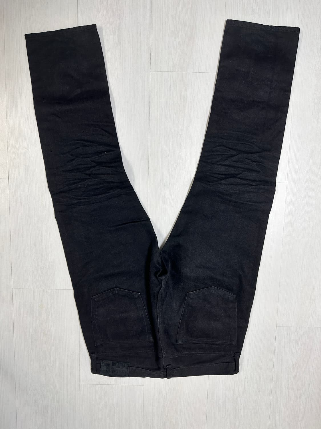 더블알엘 블랙온블랙 셀비지 데님 (34X32) 상품이미지8