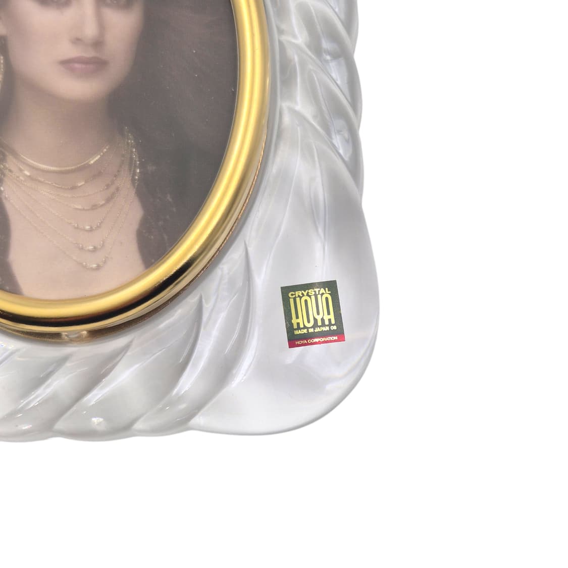 90s 호야 크리스탈 스윌 오발 탁상 액자 상품이미지4
