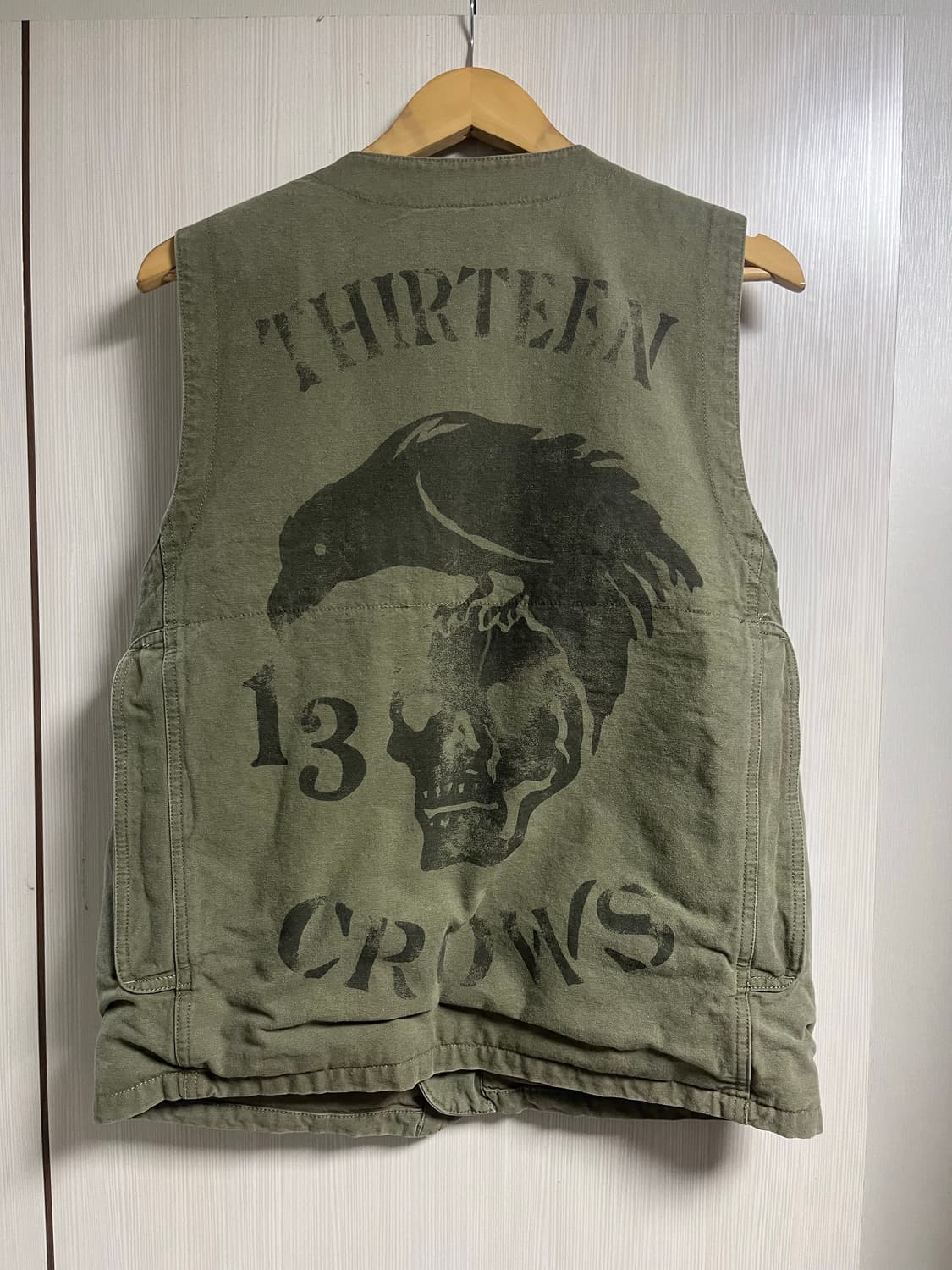 글래드핸드 Old Crow 올드크로우 밀리터리 베스트 L 새상품 상품이미지5