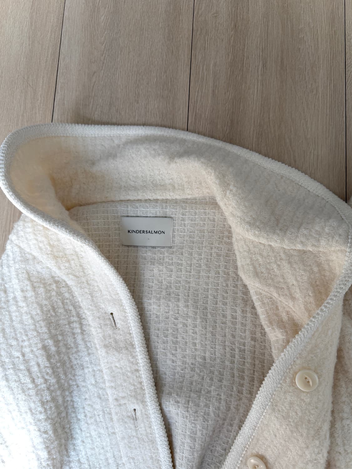 킨더살몬 해리 알파카 자켓 크림 상품이미지7