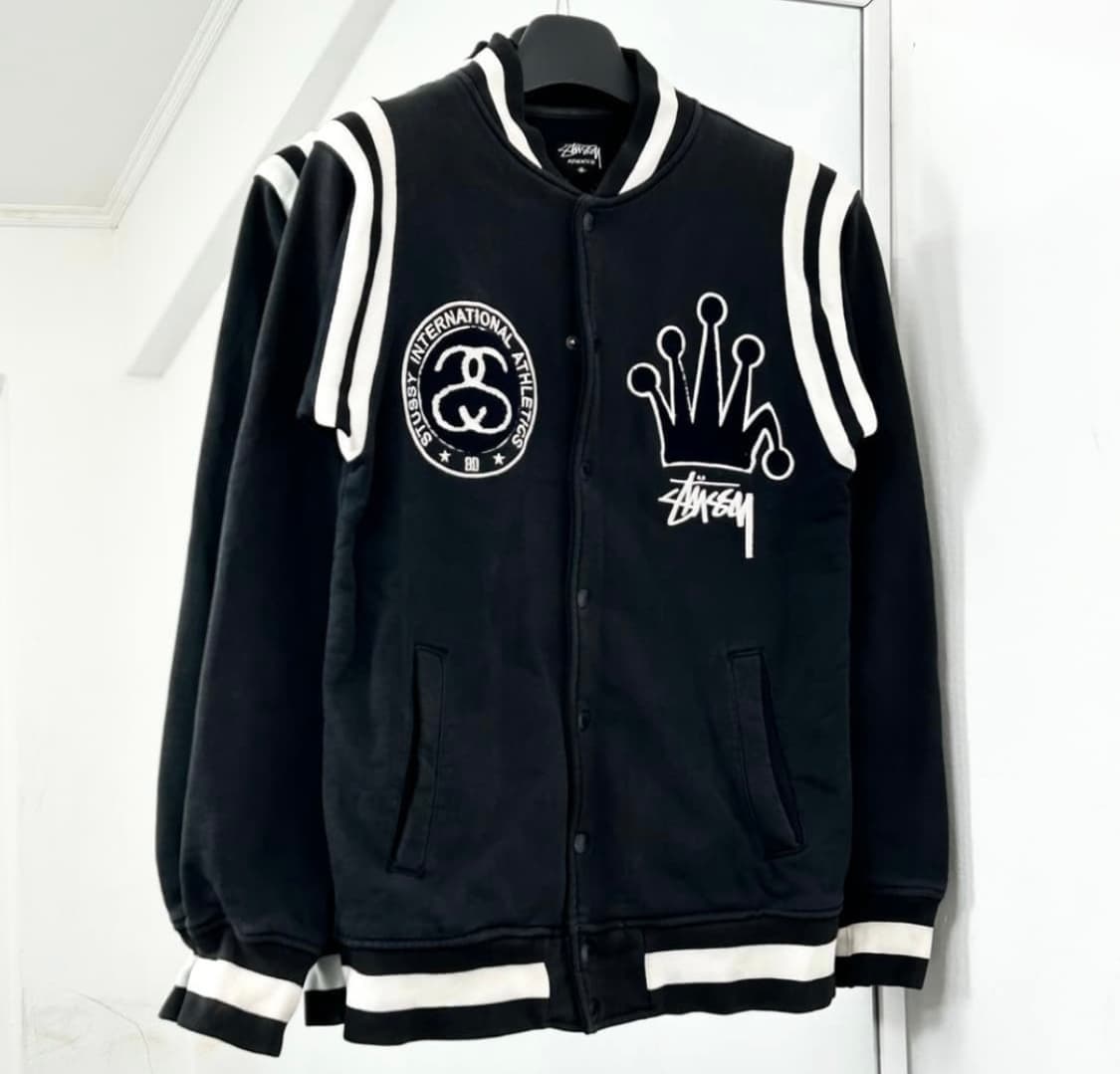 Stussy 크라운 더블링크 바시티 자켓 상품이미지1