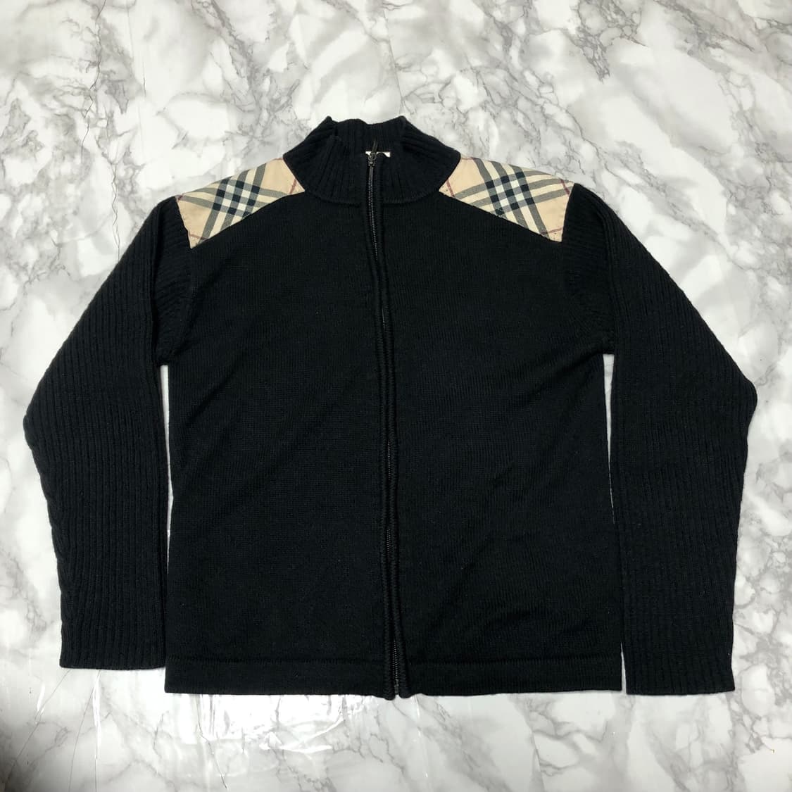버버리 니트 자켓 정품 집업 152 size 상품이미지1