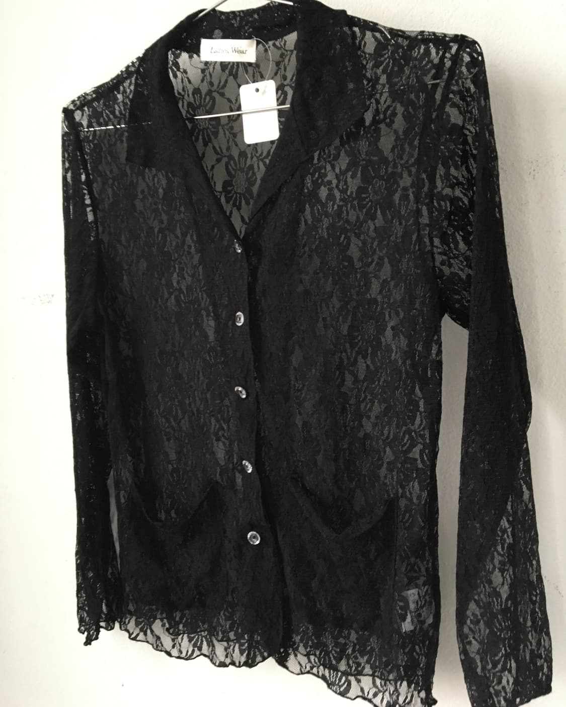 Flower pattern lace shirt 상품이미지3