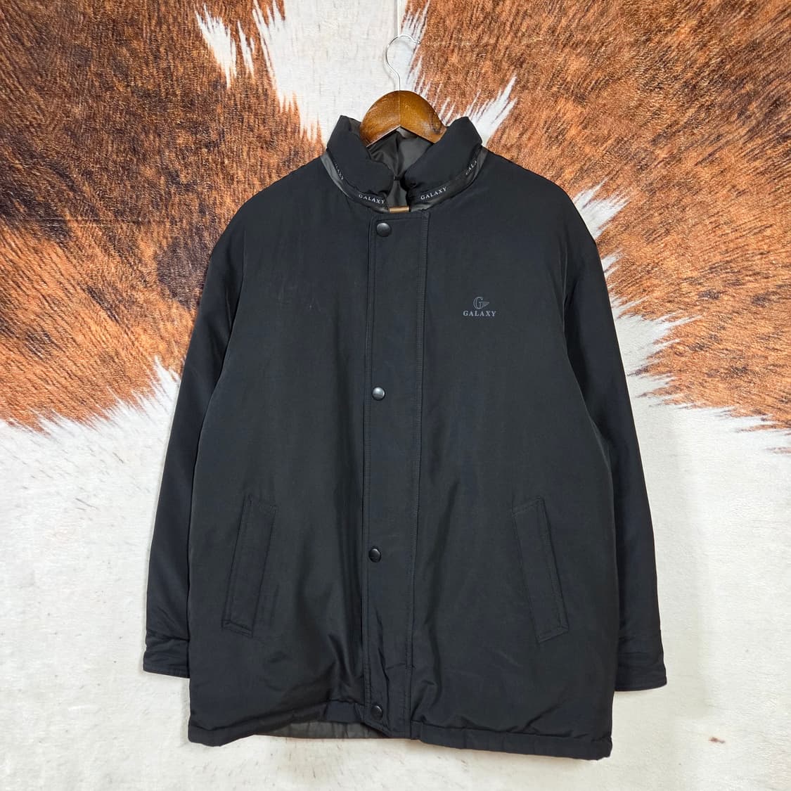 갤럭시 리버시블 블랙 구스다운 패딩 점퍼 상품이미지5