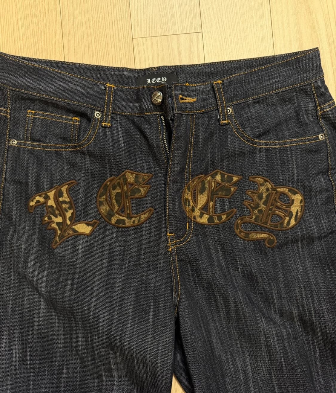 LEOPARD APPLIQUE WIDE PANTS 상품이미지4