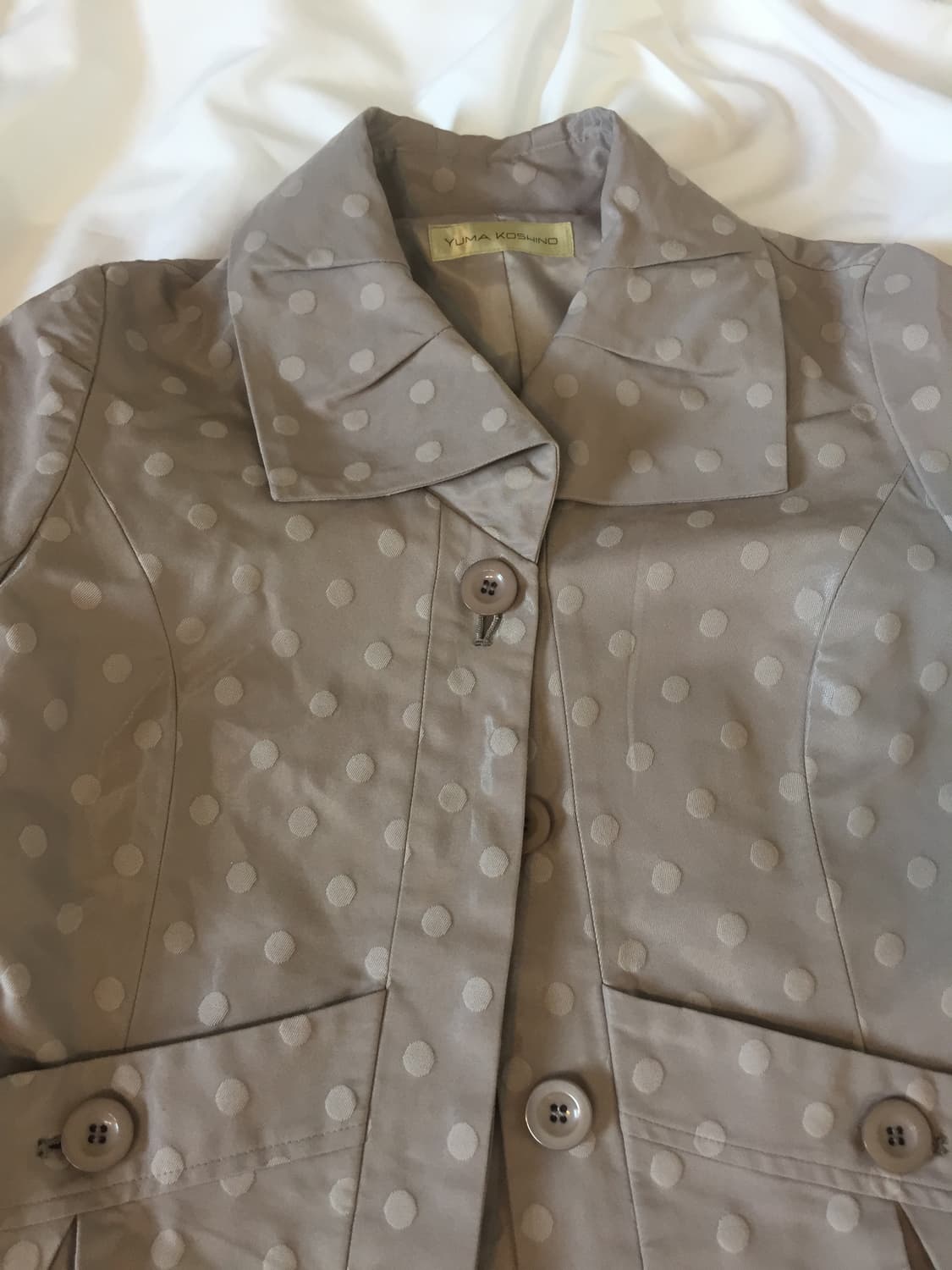YUMA KOSHINO 도트 버튼 자켓 상품이미지8