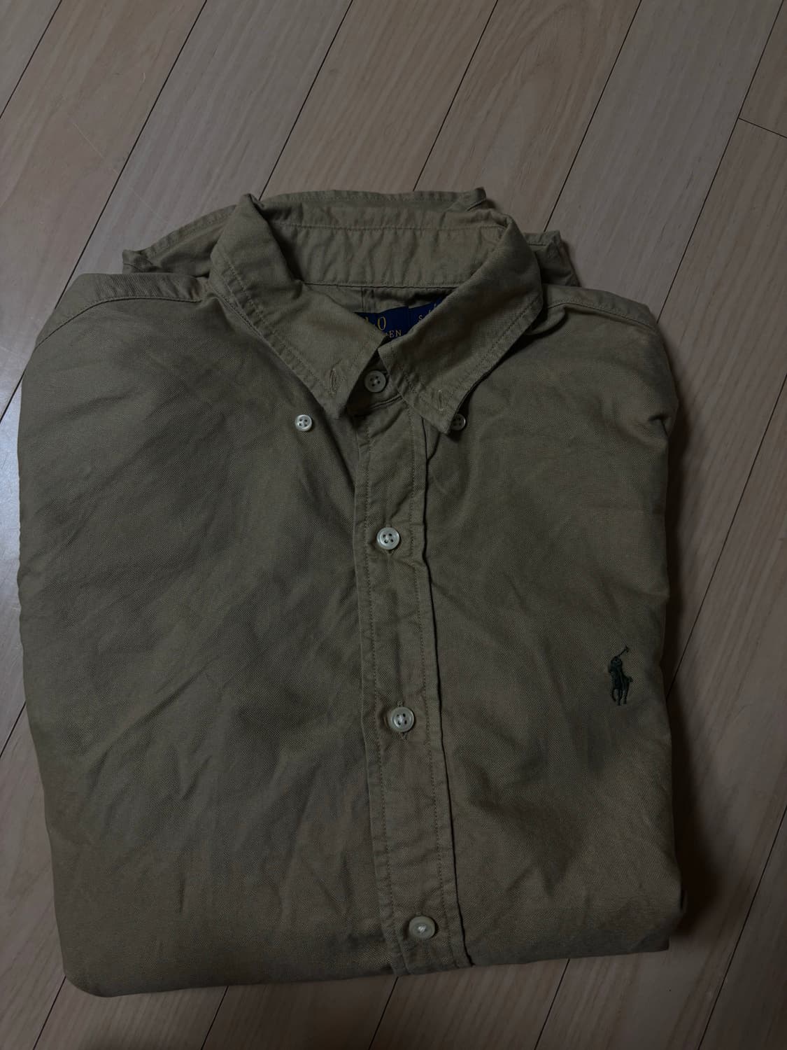 폴로 랄프로렌 가먼트다이 클래식핏 옥스포드 셔츠 서레이 탄 맨즈 s 상품이미지2