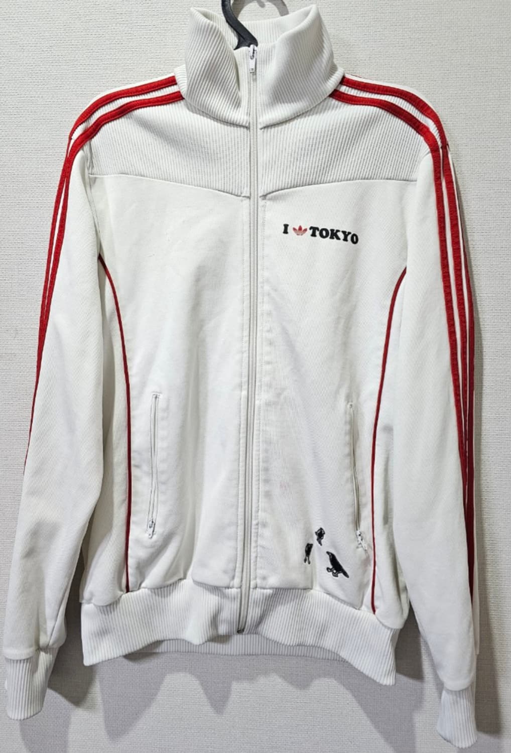 아디다스 도쿄 흰빨 트랙탑 져지집업 90~95 S~M 상품이미지1