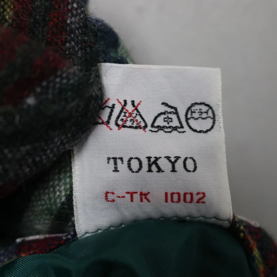 체크 울 혼방 플리츠 미디 스커트 62445 상품이미지6