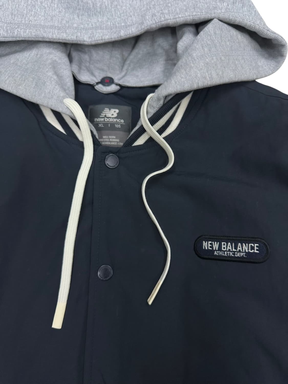 뉴발란스 후드 바시티자켓 네이비 (XL~2XL) 상품이미지3