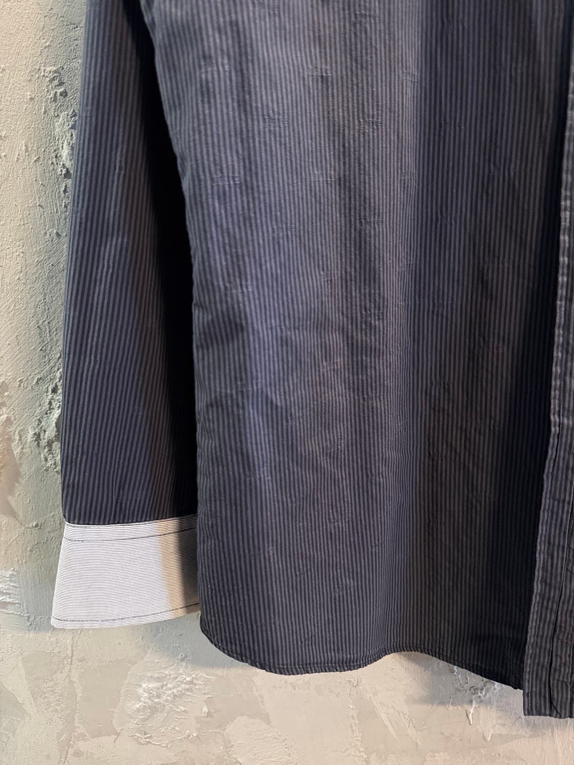 54 돌체앤가바나 D&G 스트라이프 배색 카라 셔츠 차콜 상품이미지2