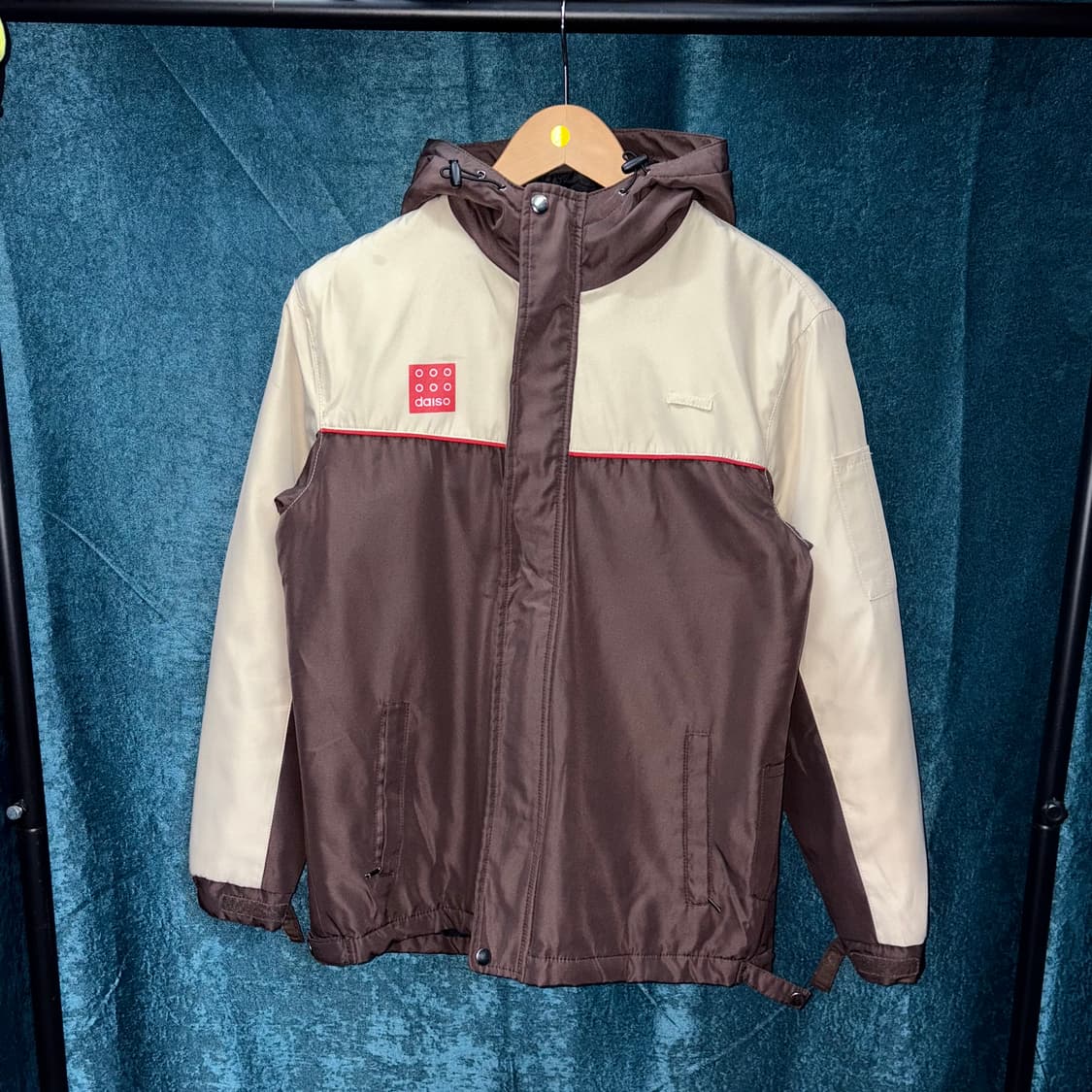 (M) 빈티지 다이소 로고 바람막이 점퍼 상품이미지1