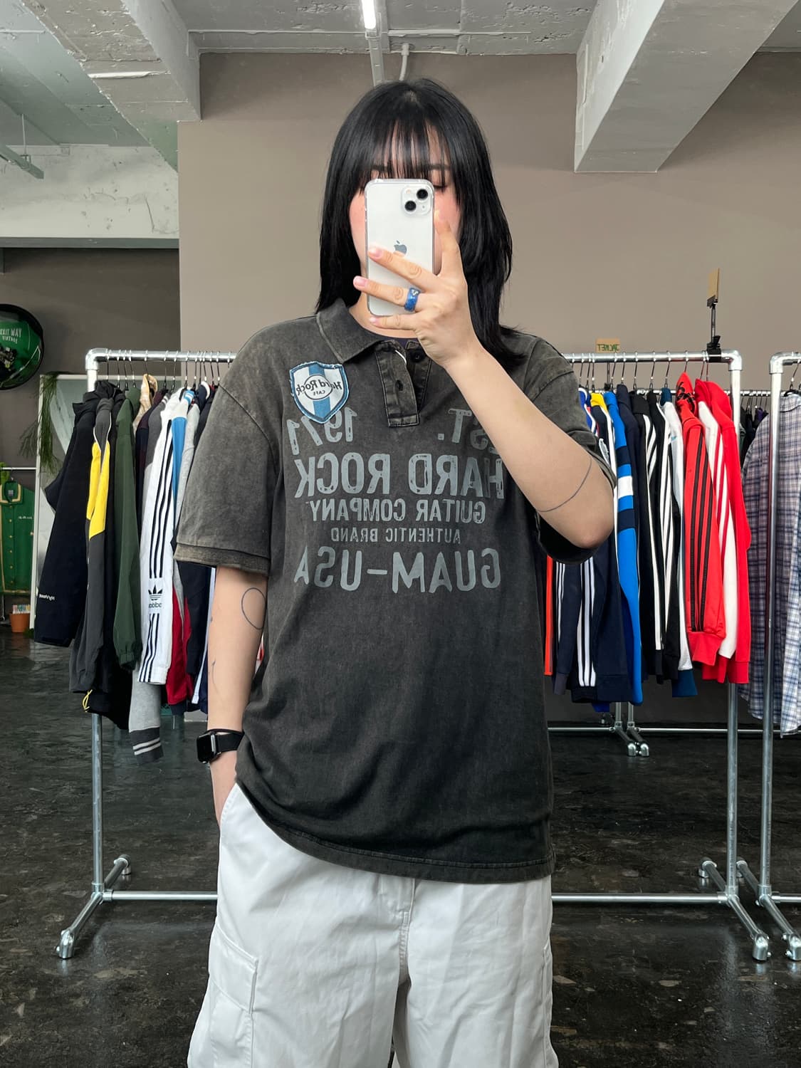 하드락카페 카라 반팔 티셔츠 상품이미지1