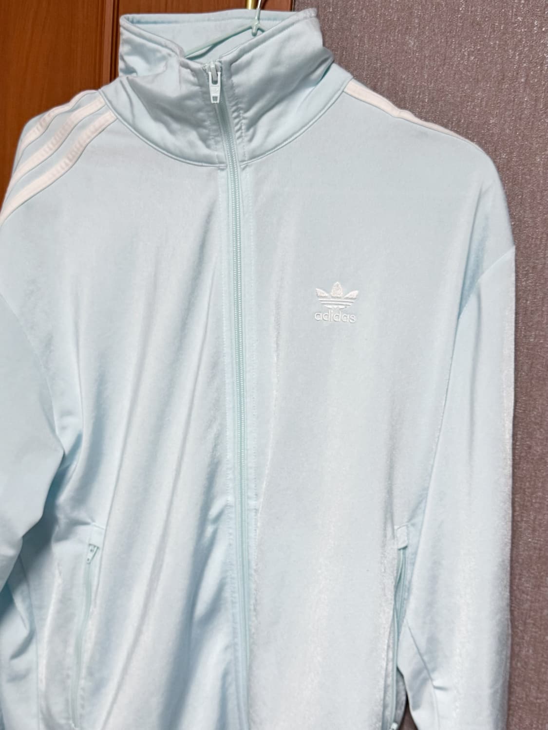 아디다스 트랙탑 하늘색 L 남녀공용 상품이미지1