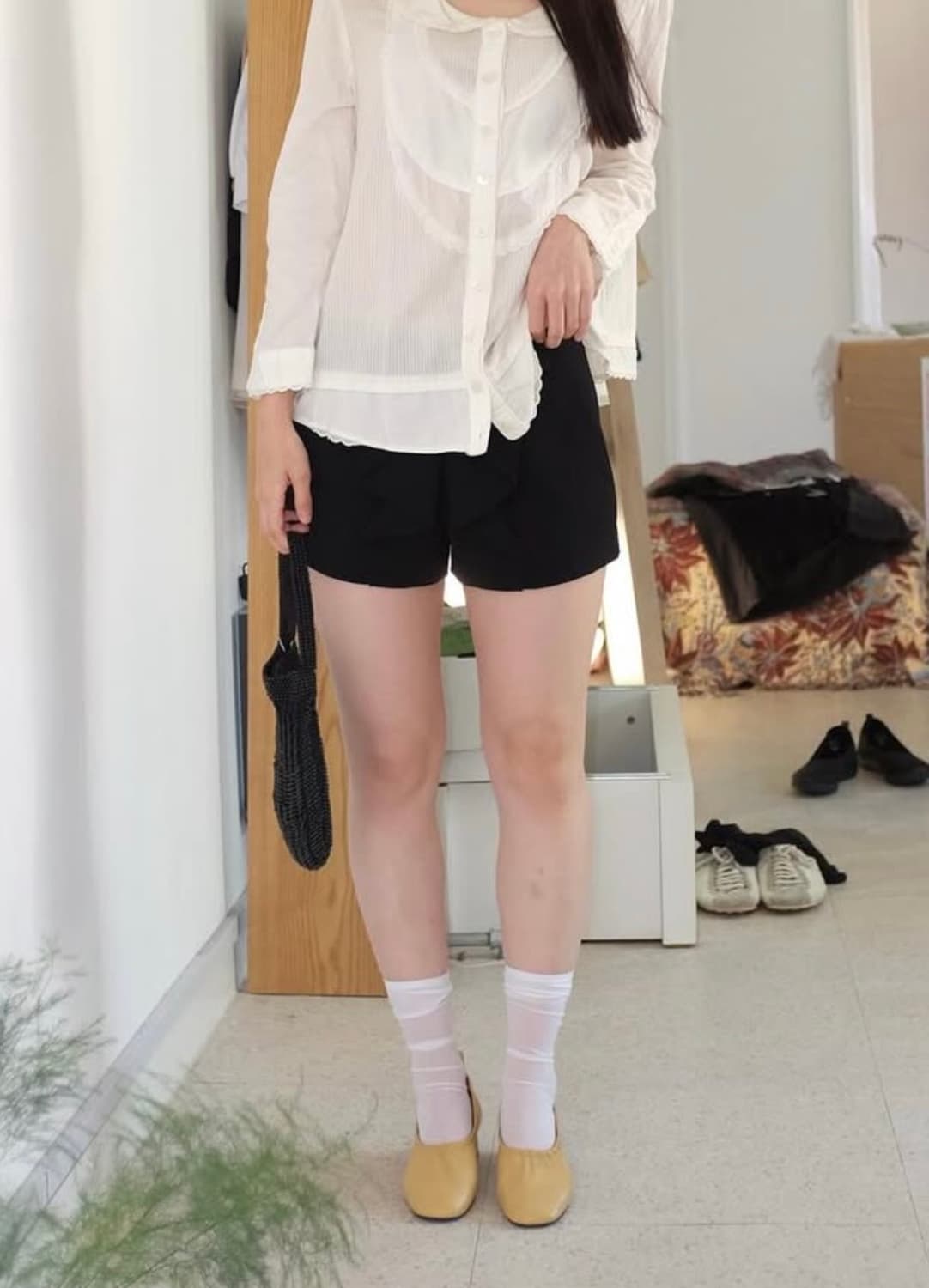 마쥬 Maje ribbon pants 리본 반바지 디테일 상품이미지5