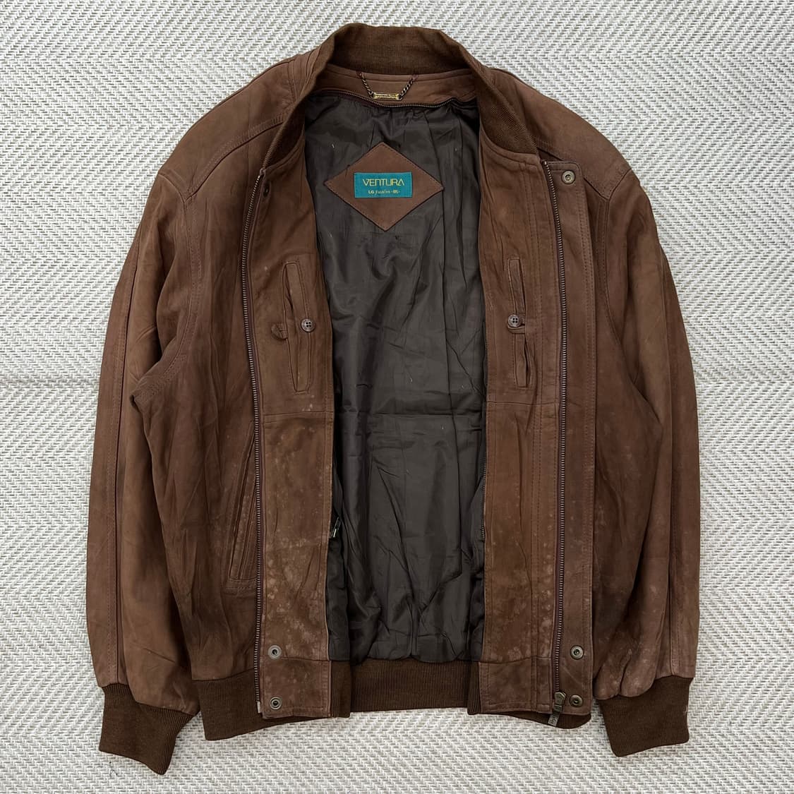 벤투라 램스킨 리얼레더 블루종 r2750 상품이미지5