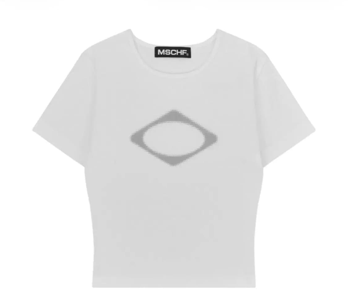 미스치프 롬버스 블러 티셔츠 미니 반팔 부산 센텀 스토어 한정 판매 상품이미지1