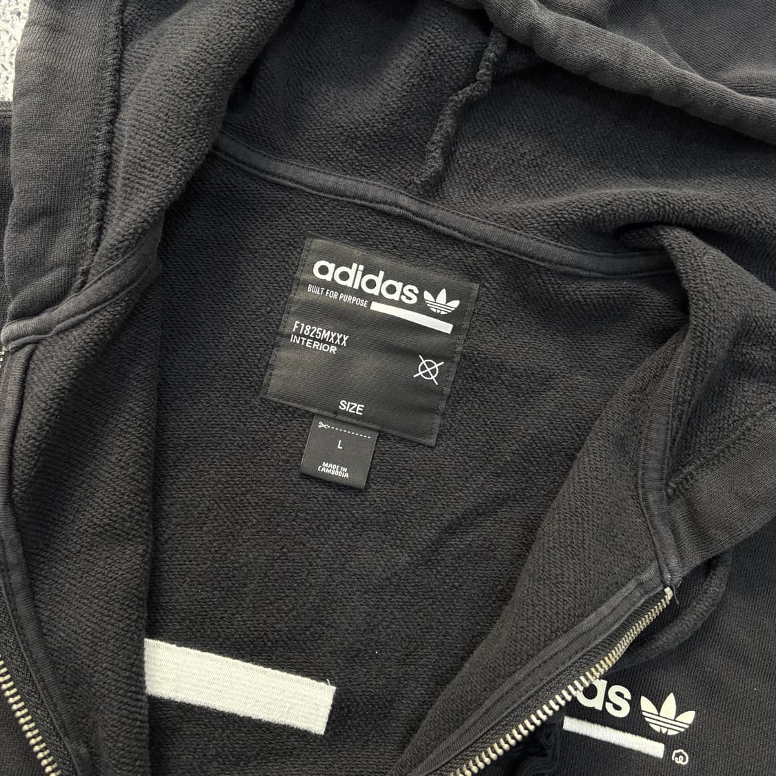 L 아디다스 후드 집업 저지 자켓 0305J 상품이미지2