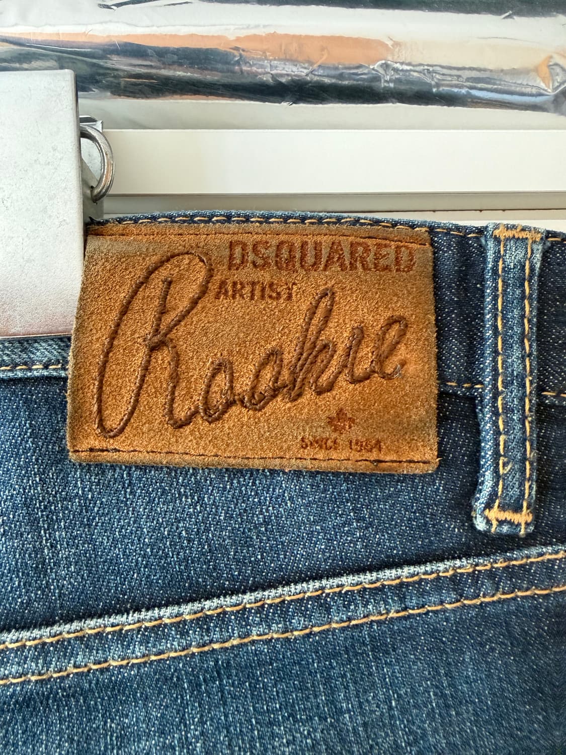 디스퀘어드 DSQ D2 디퀘 루키진 데님 청바지 56사이즈 정품 루키 밑 상품이미지3