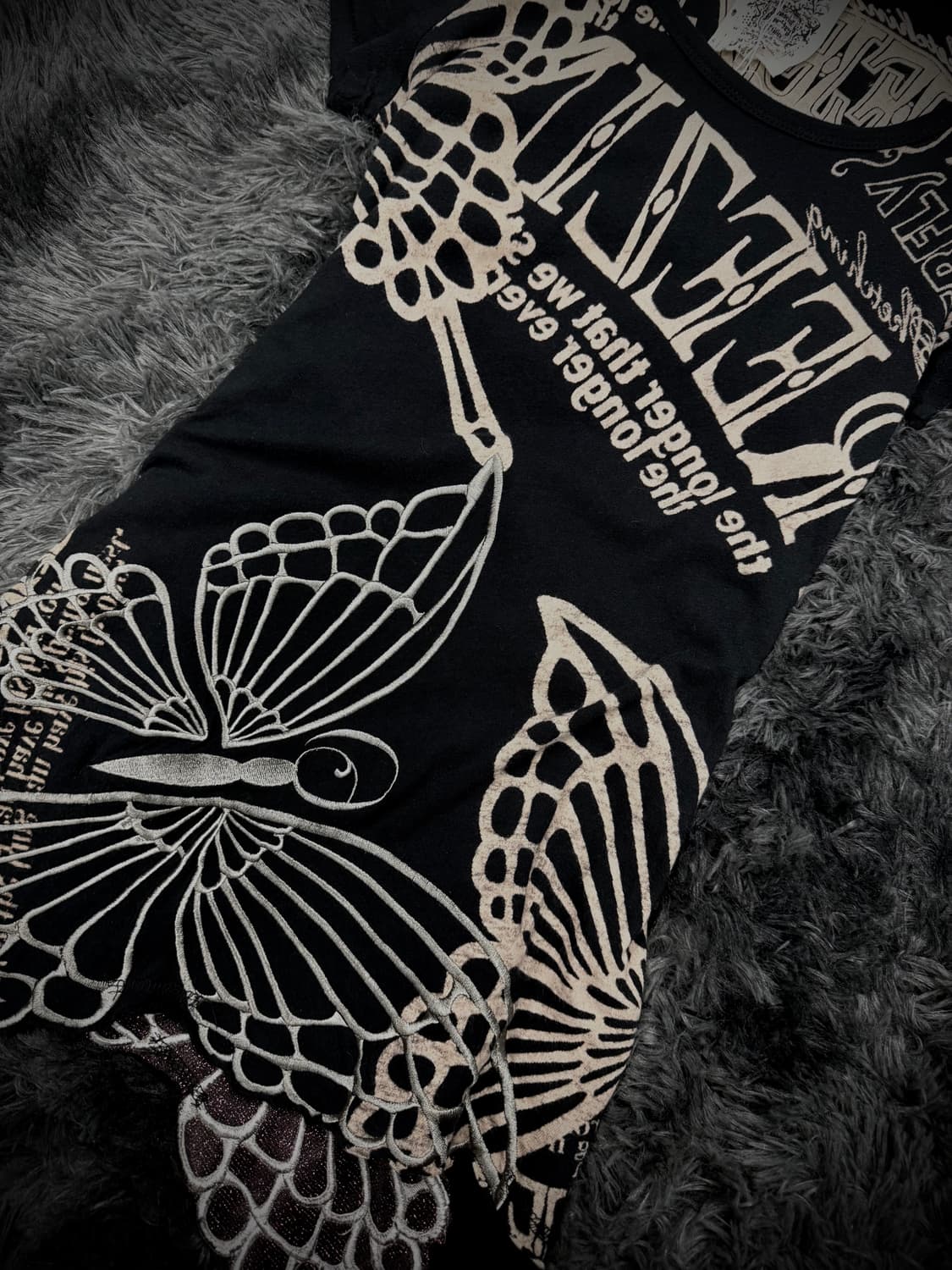 글리츠 나비 & 레터링 반팔 상품이미지3