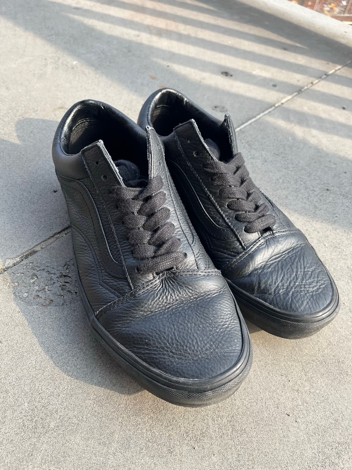 반스 올드스쿨 레더 블랙 280 상품이미지1