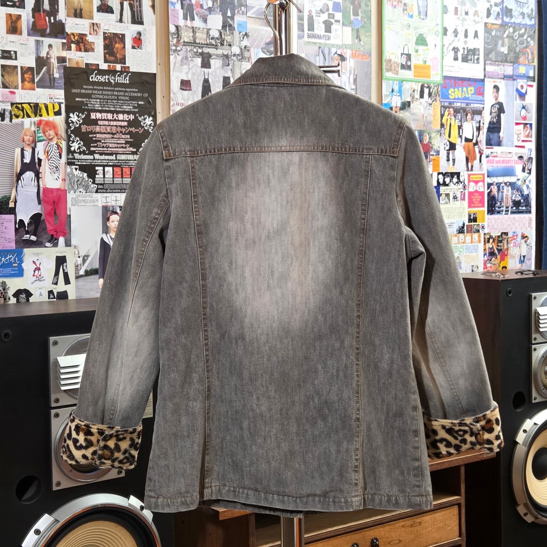 JPN 레오파드 그레이 데님 자켓 상품이미지5