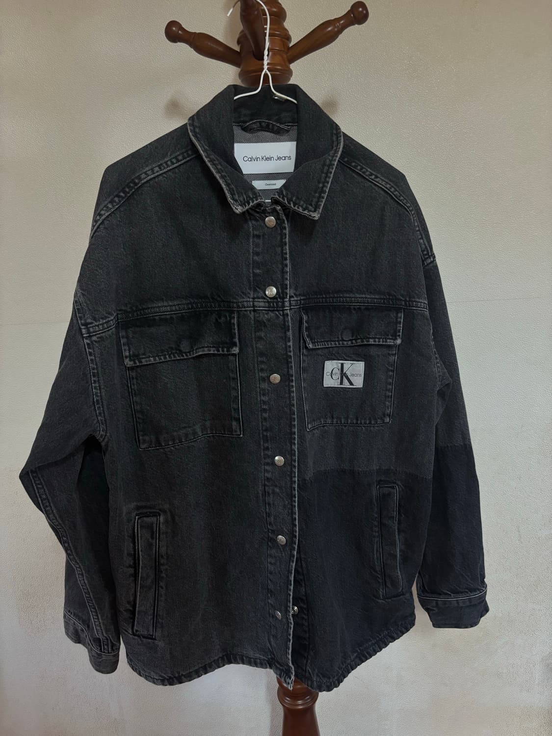 CK 데님 셔츠 자켓 블랙 상품이미지1