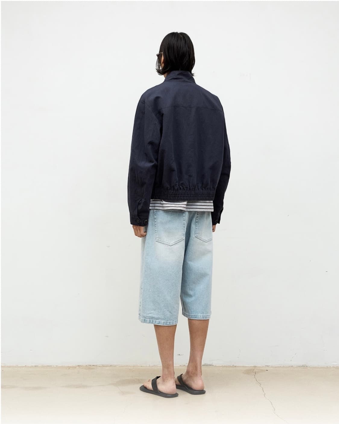쿠어 린넨 블렌드 해링턴 자켓 L 상품이미지4