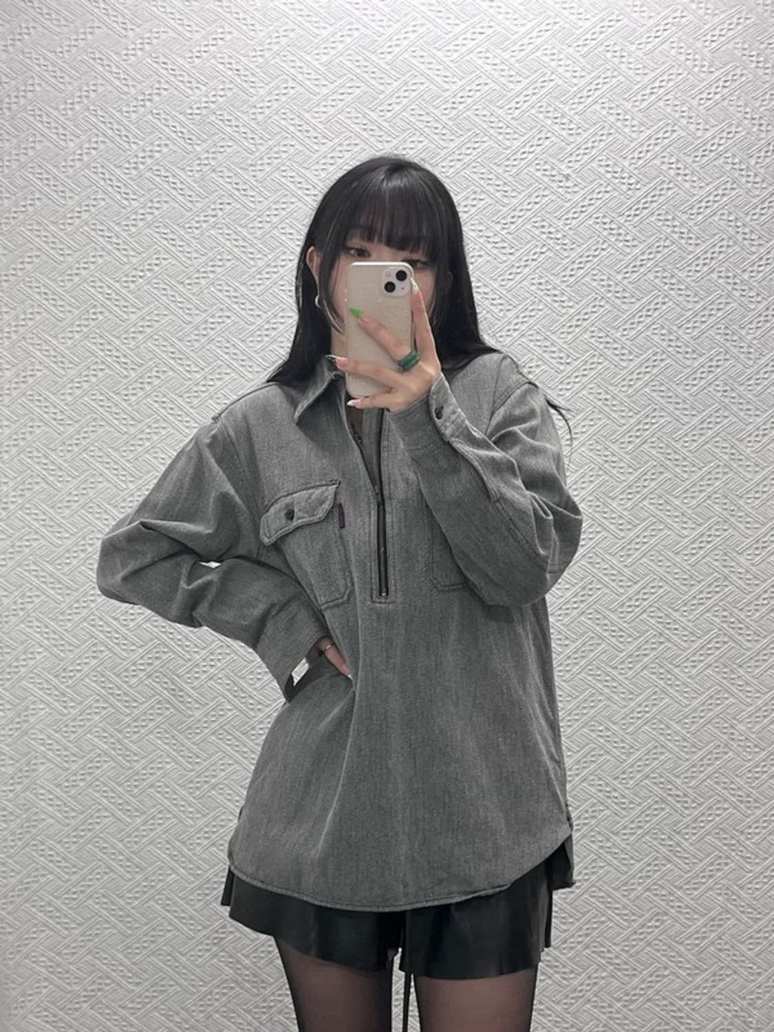 벤 데이비스 테크웨어 투포켓 아노락 반집업 워크셔츠 M C08984 상품이미지2