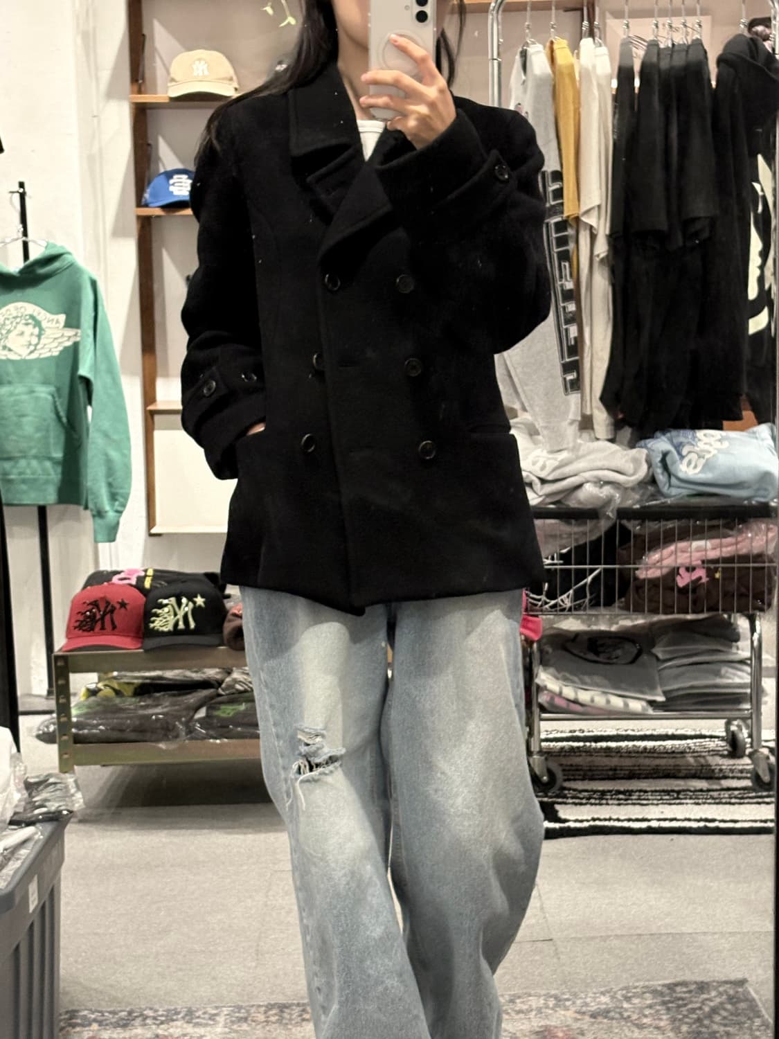 마가렛호웰 MARGARET HOWELL Cashmere Pea Coat 상품이미지3