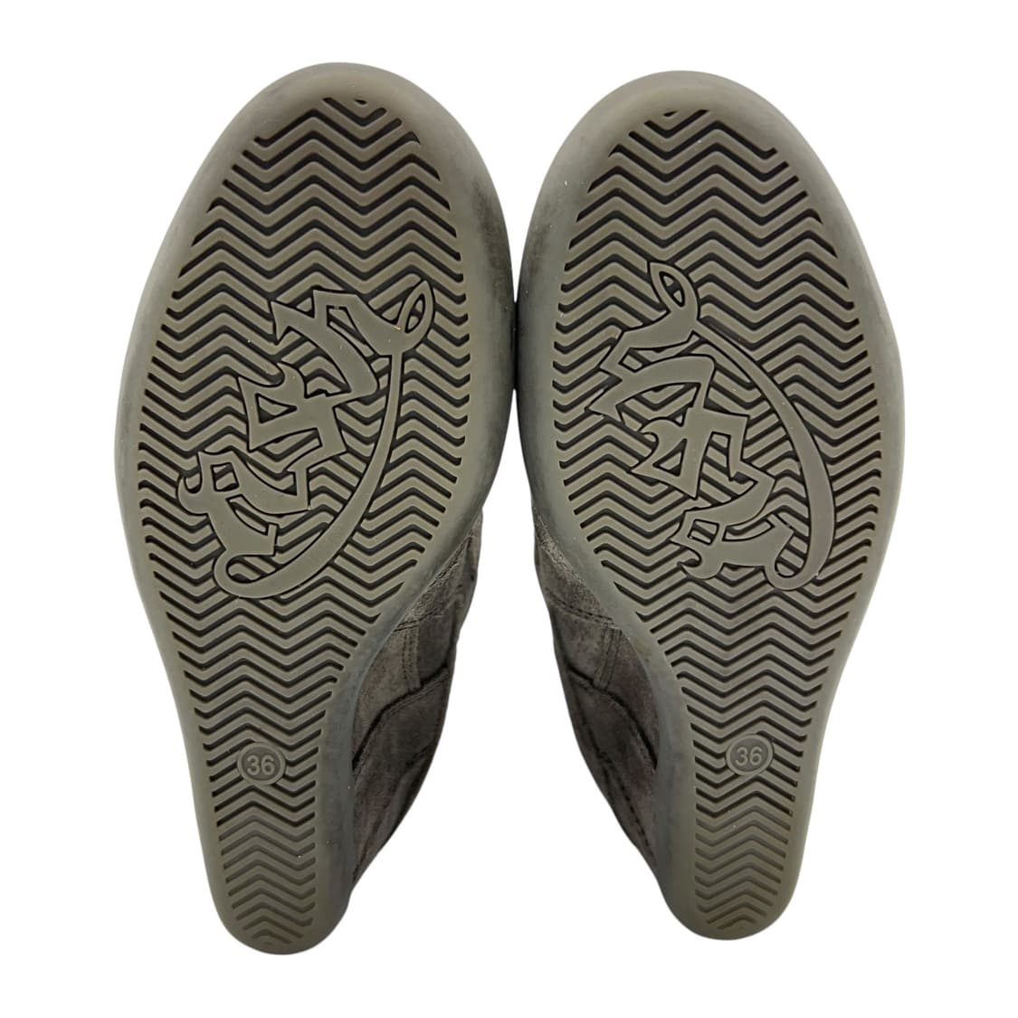 230 W 애쉬 보위 웨지힐 스니커즈 스웨이드 그레이 (EU36) 상품이미지6