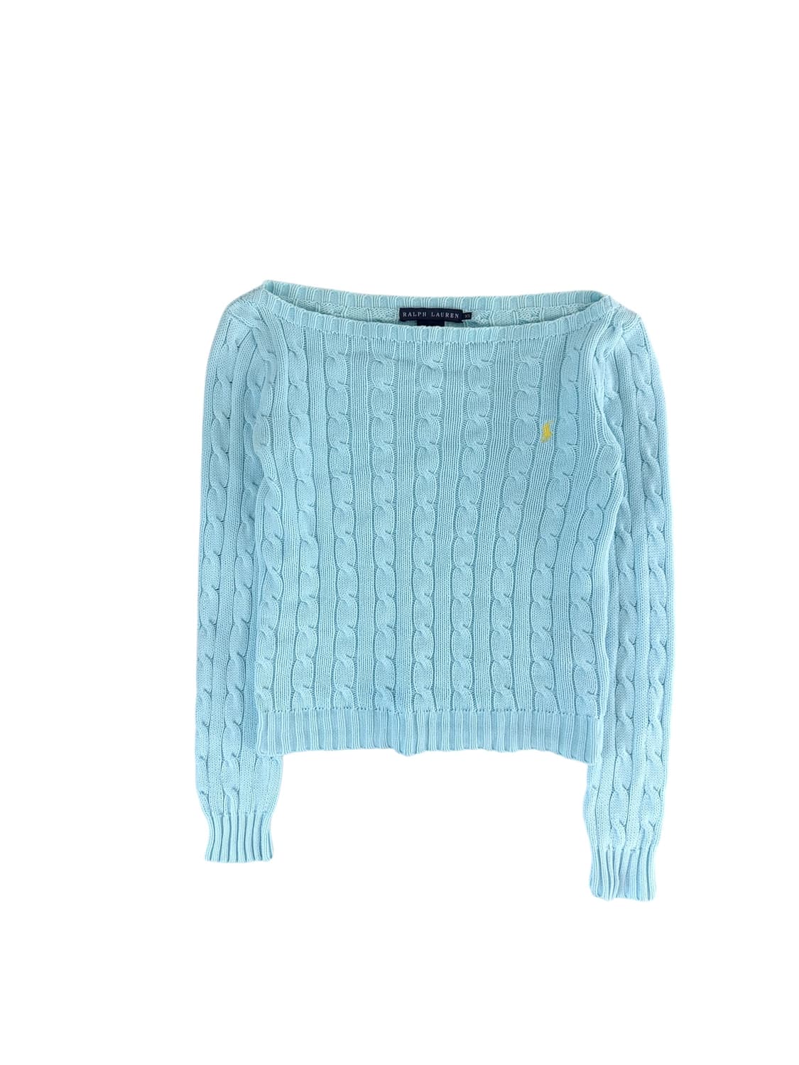 폴로 랄프로렌 꽈배기 오프숄더 니트 xs 상품이미지1