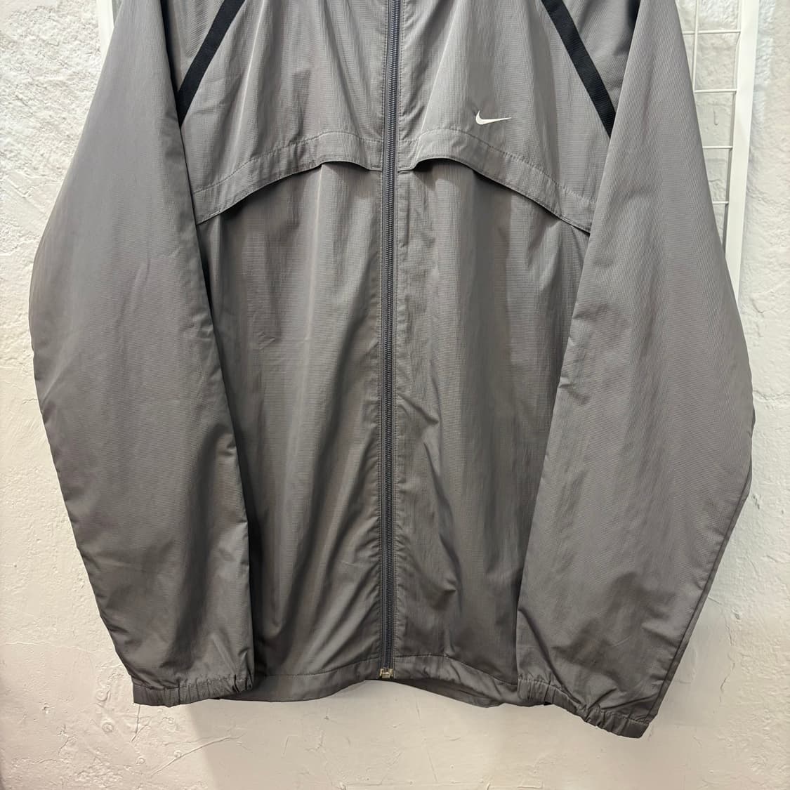 00s 나이키 올드스쿨 그레이 바람막이 자켓 2XL  상품이미지4
