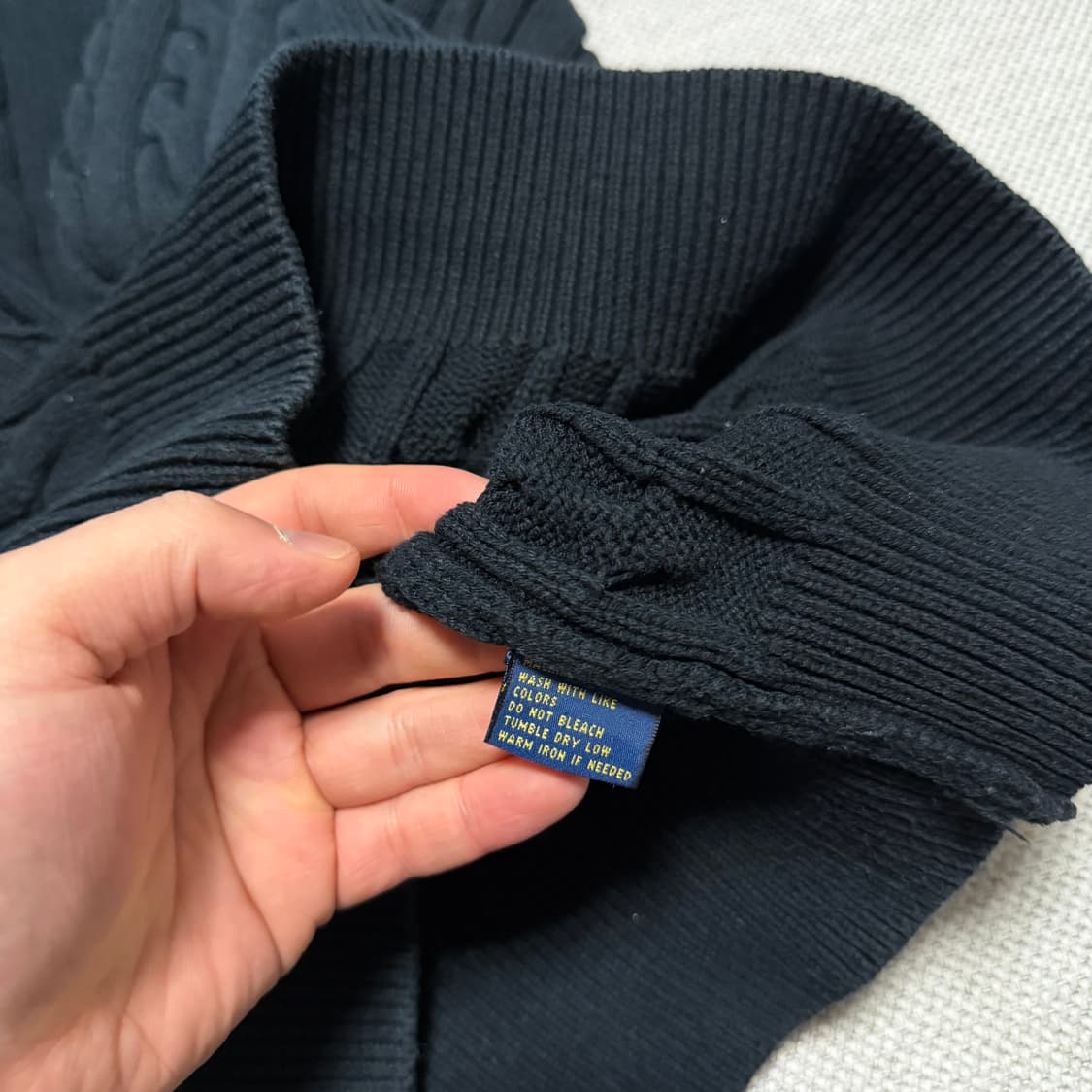 폴로 랄프로렌 케이블 하프집업 니트 상품이미지3