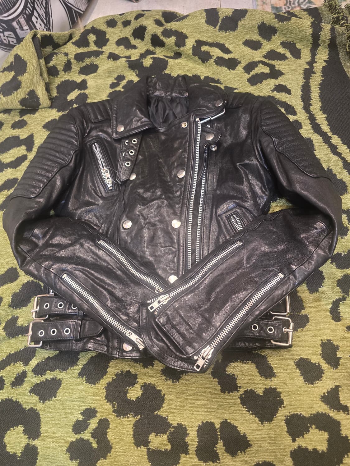 버버리 프로섬(Burberry Prorsum) 레더 바이커 염소가죽 재킷 상품이미지4