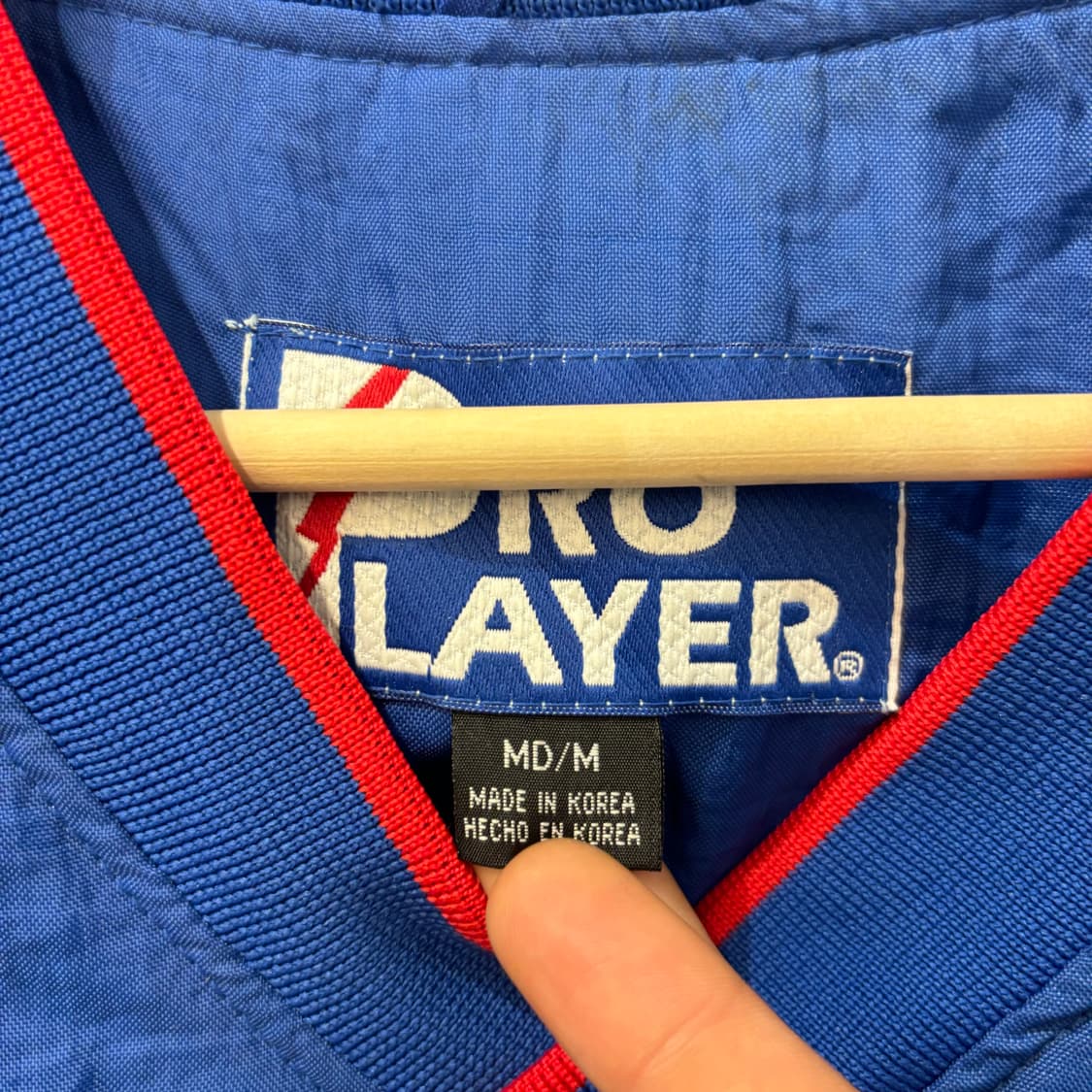 90s 프로 플레이어 캔자스 제이호크스 블루 웜업 M 상품이미지8