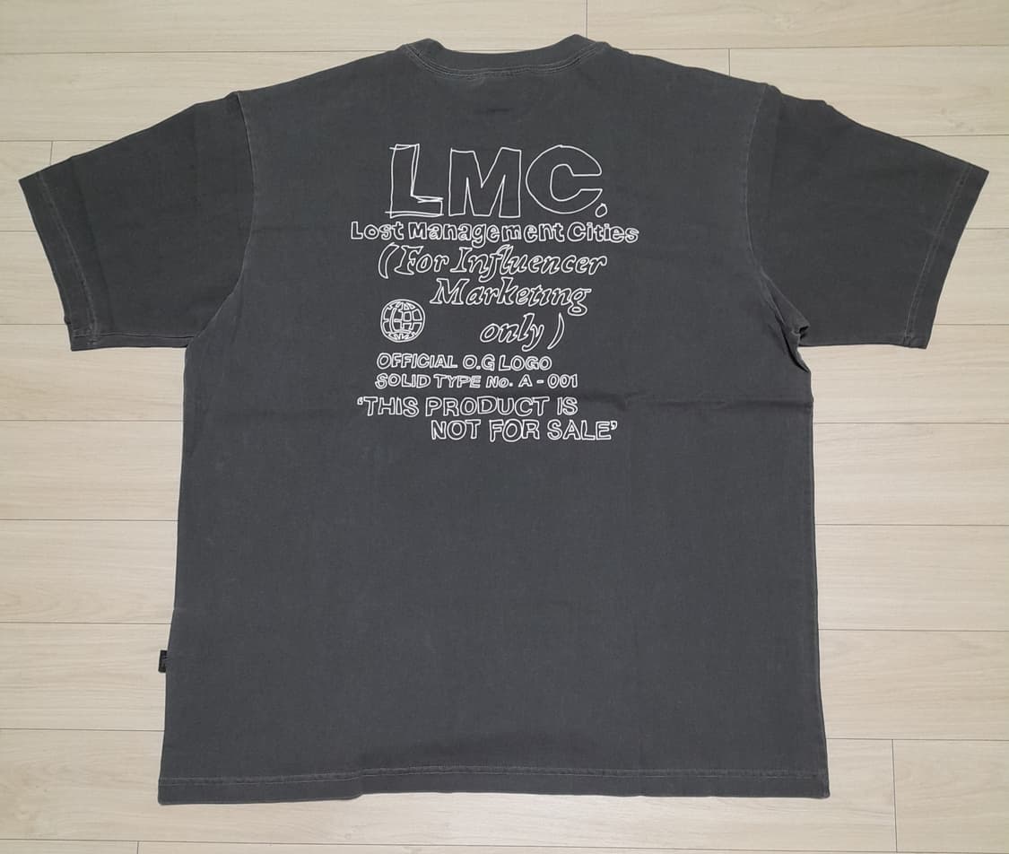 💥(새상품) LMC 피그먼트 다잉 챠콜 (XL)  
 상품이미지2