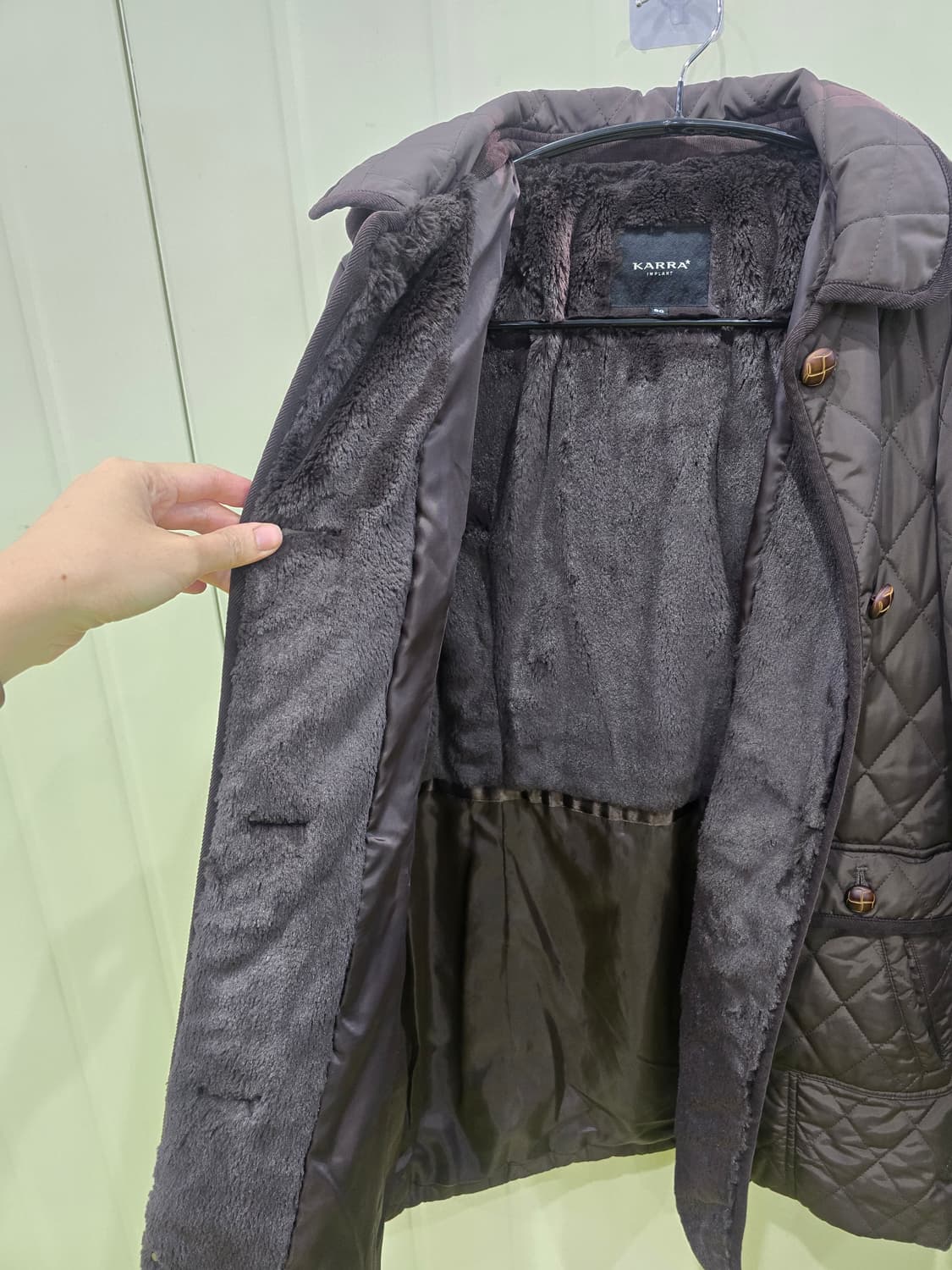 KARRA 퀼팅 롱 코트 90 상품이미지9
