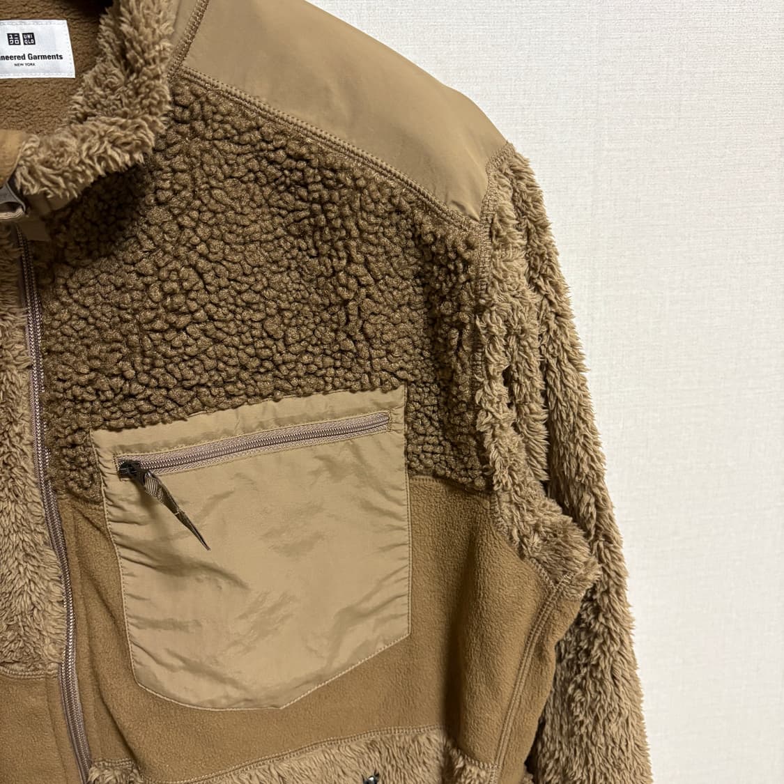 유니클로x엔지니어드 가먼츠 콜라보 플리스 집업 / 브라운, L 상품이미지7